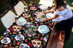 Dia DE Los Muertos Tablecloths Mexican Festival Decor Day of The Dead