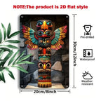 Native Themed Aluminum Ornament