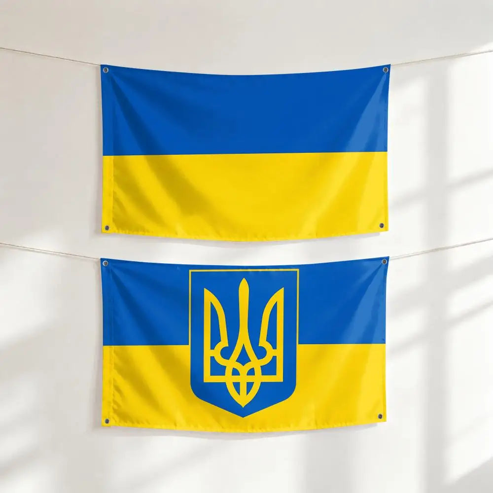 Ukraine Flags Large Wall Hanging