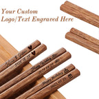 Personalized Chopsticks Chinese Chicken Wings Wooden Engraved