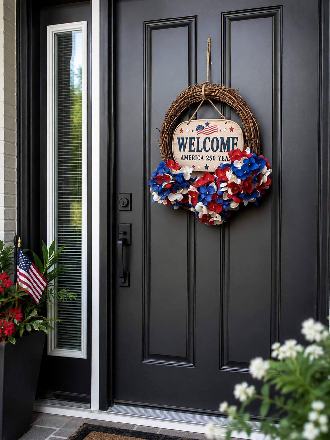 Patriotic Wreath USA