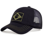 Brazil Flag Camouflage Baseball Cap
