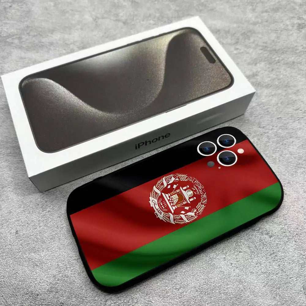 Flag of Afghanistan Phone Case For iPhone