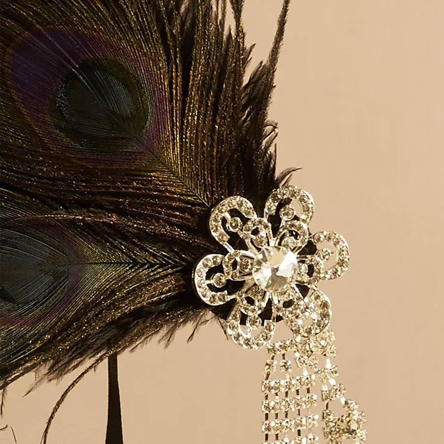 Peacock Feather Headband
