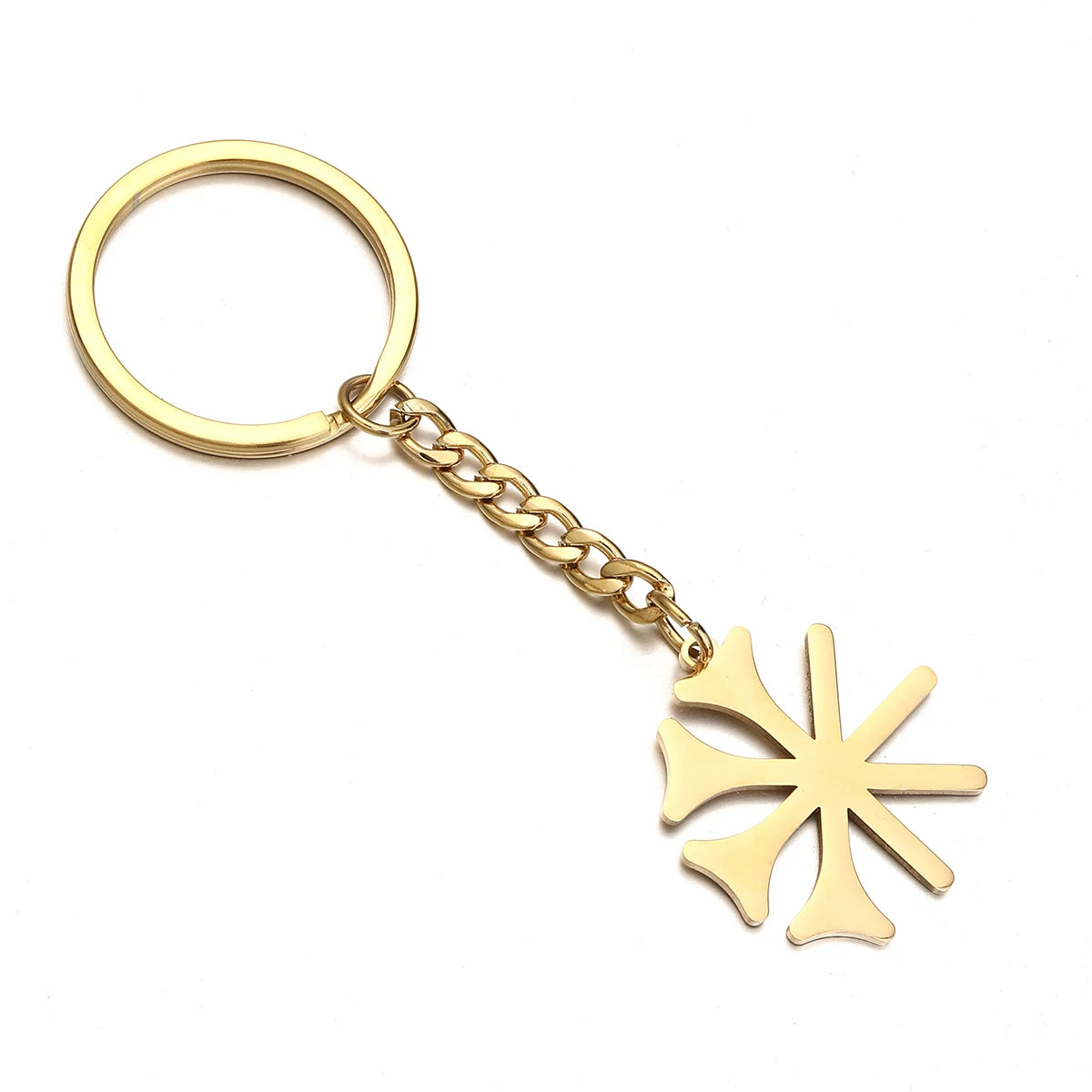 Stainless Steel Lalish Peacock Yezidi Keychain