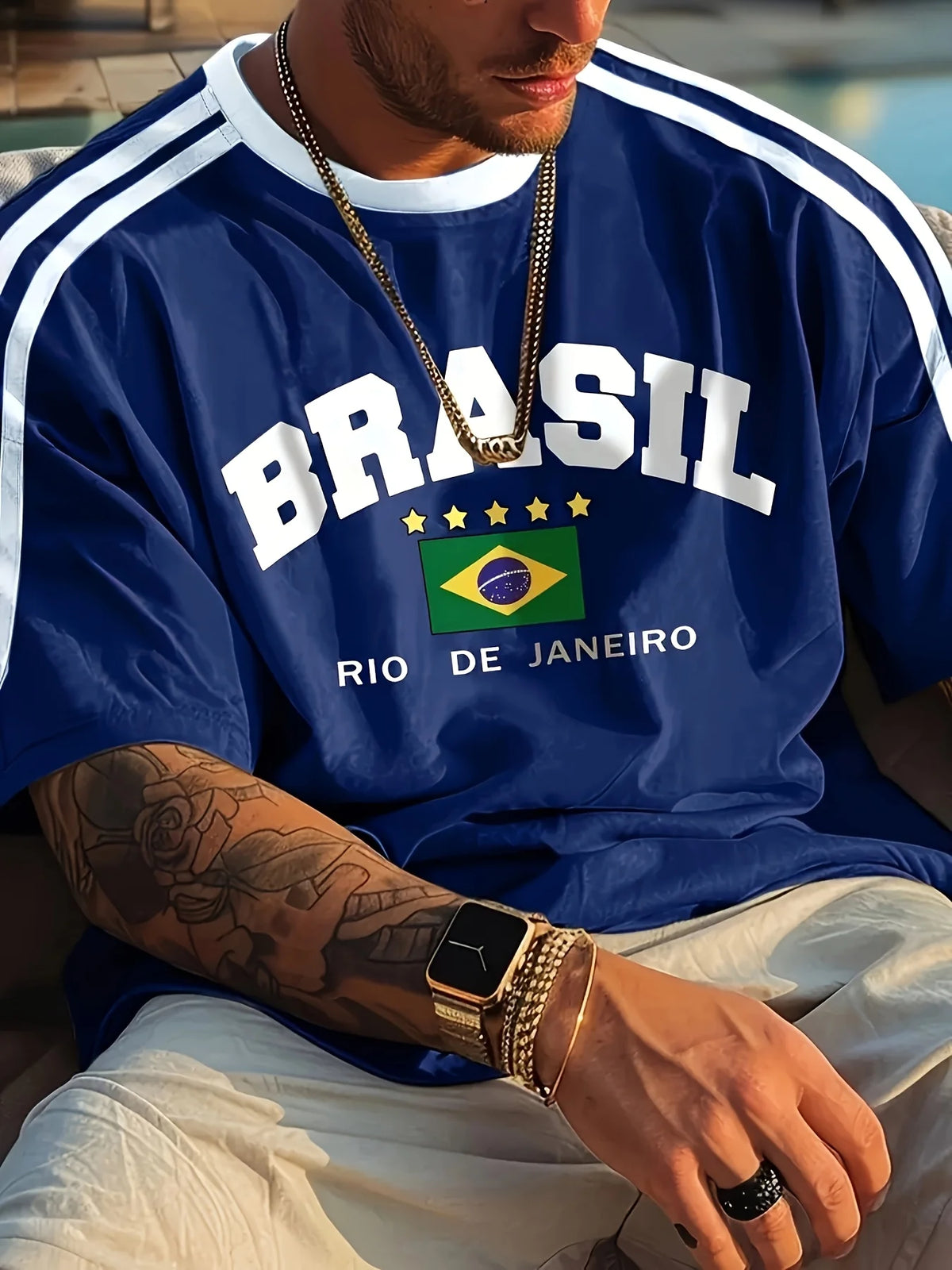 Brazil Lightweight Pattern Scarf Shawl