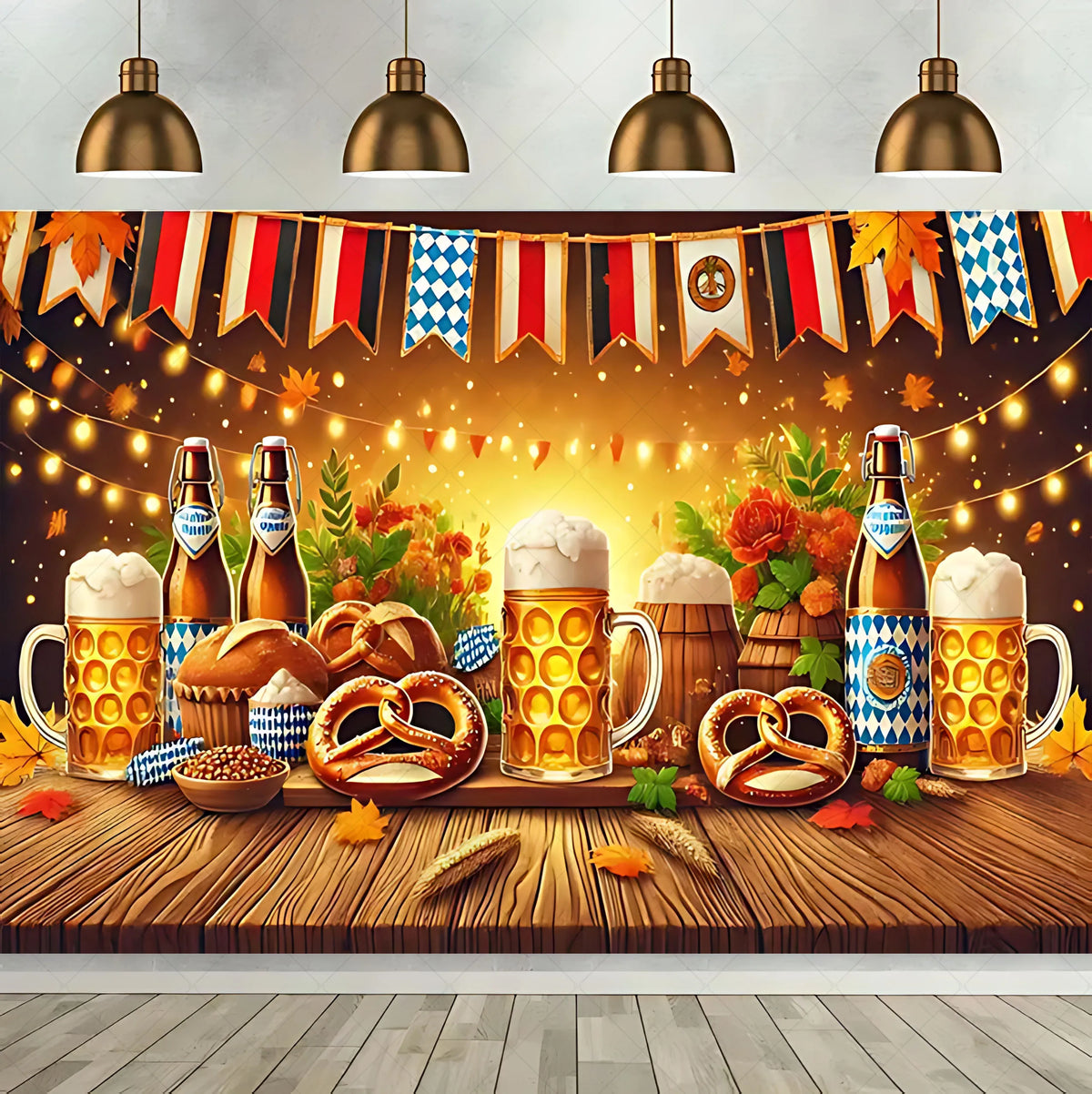 Oktoberfest Beer Theme Celebration Background