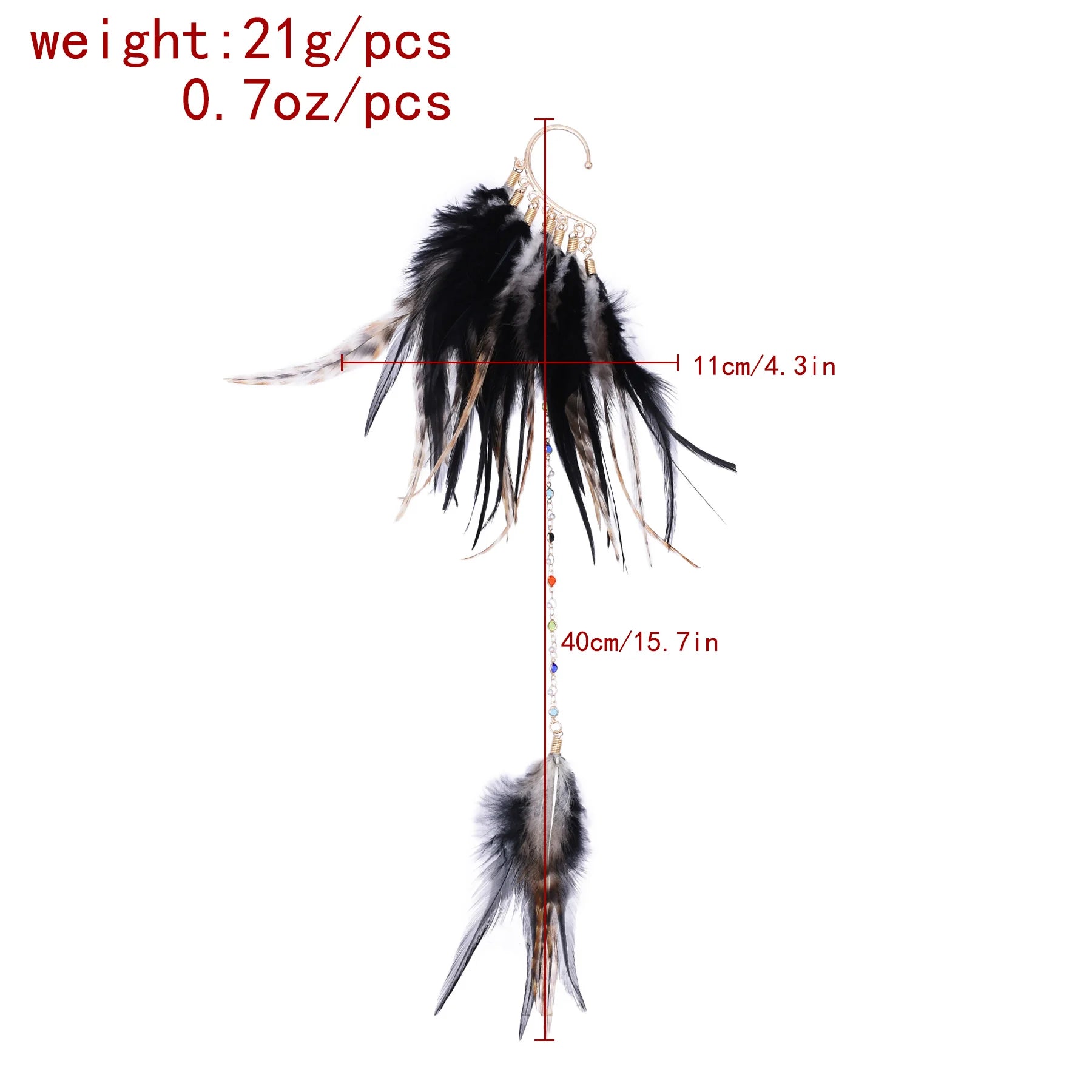 Bohemian Ethnic Style Feather Drop Earrings
