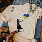 Ukraine T shirt women, female streetwear clothing