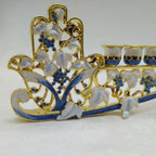 Hanukkah Hand Painted Enamel Menorah Candelabra Chanukah