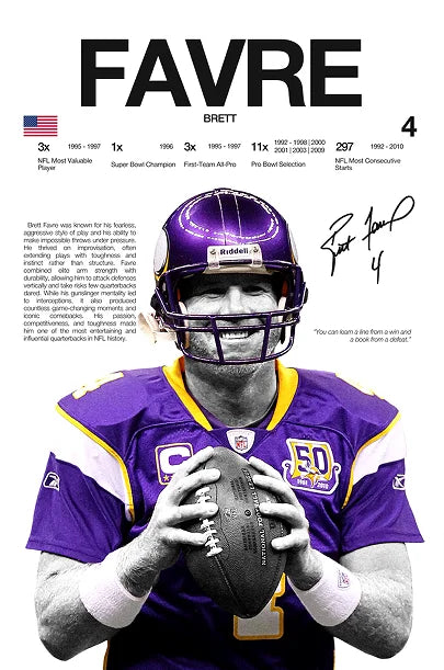 Classic American Football Sports Star Art Poster