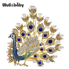 Luxury Pearl Peacock Brooches