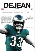 Classic American Football Sports Star Art Poster