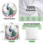 Elegant Peacock Cushions Pillowcase