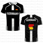 Germany Football Jersey Flag Print T-shirt