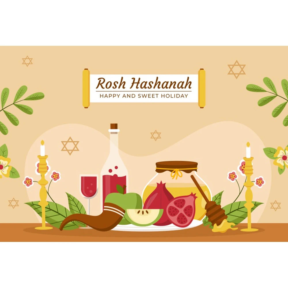 Happy Rosh Hashanah Photography Background