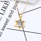 Star of David Necklace for Jewish Jewelry Hanukkah Gift