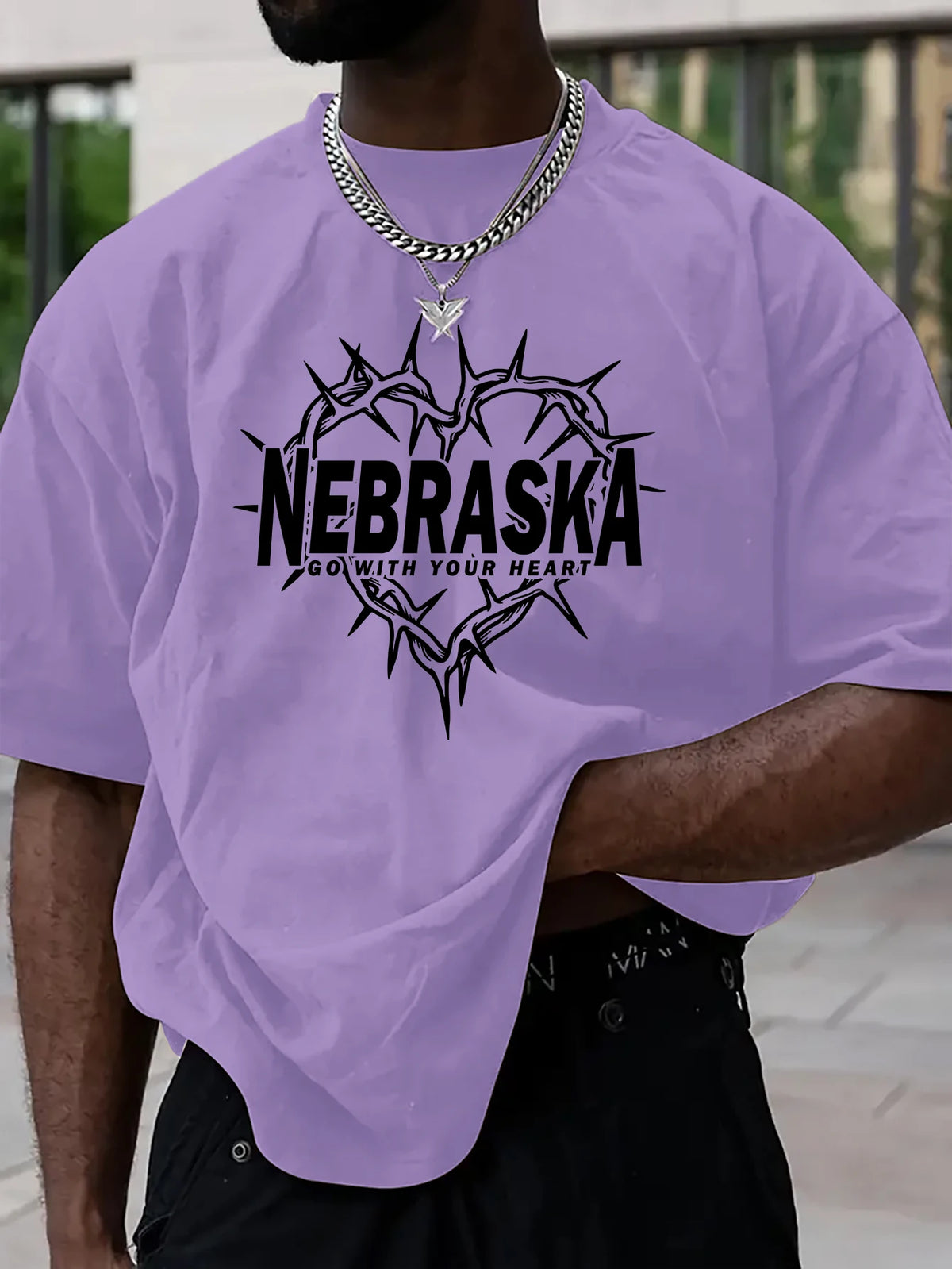 Nebraska Thorn Heart T Shirt