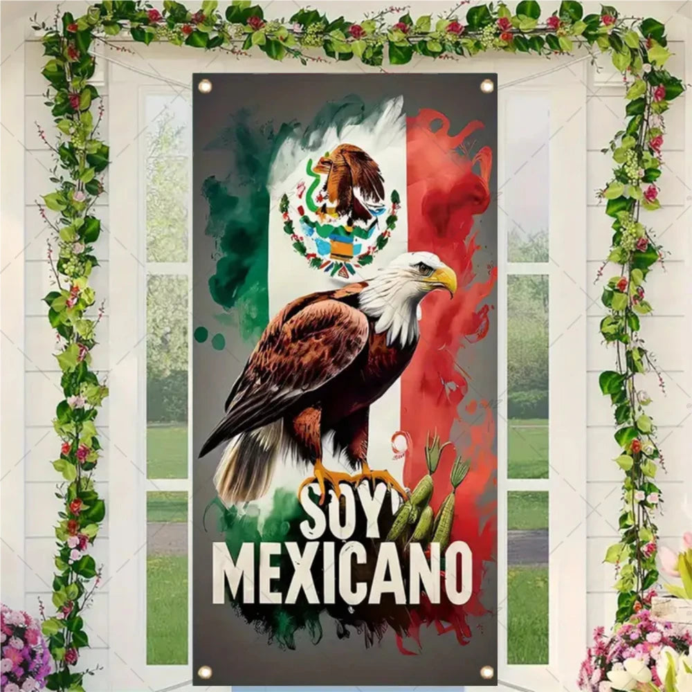Festival Mexican Lndependence Day Door Banner