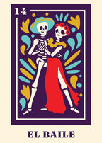 Mexican Skeleton Wall Art Canvas Painting Day of The Dead