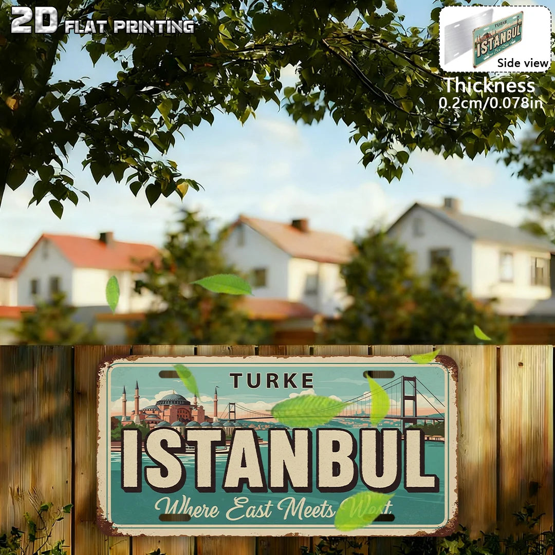 2D Flat Turkey Istanbul City Theme Decor