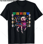 Cute Sugar Skull Cat Dia De Los Muertos Day of The Dead T-Shirt Mexican