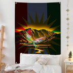 Kurdistan Eagle Map Azadi Flag