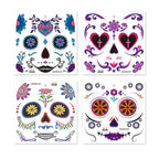 Day of the Dead Face Temporary Sticker Kit