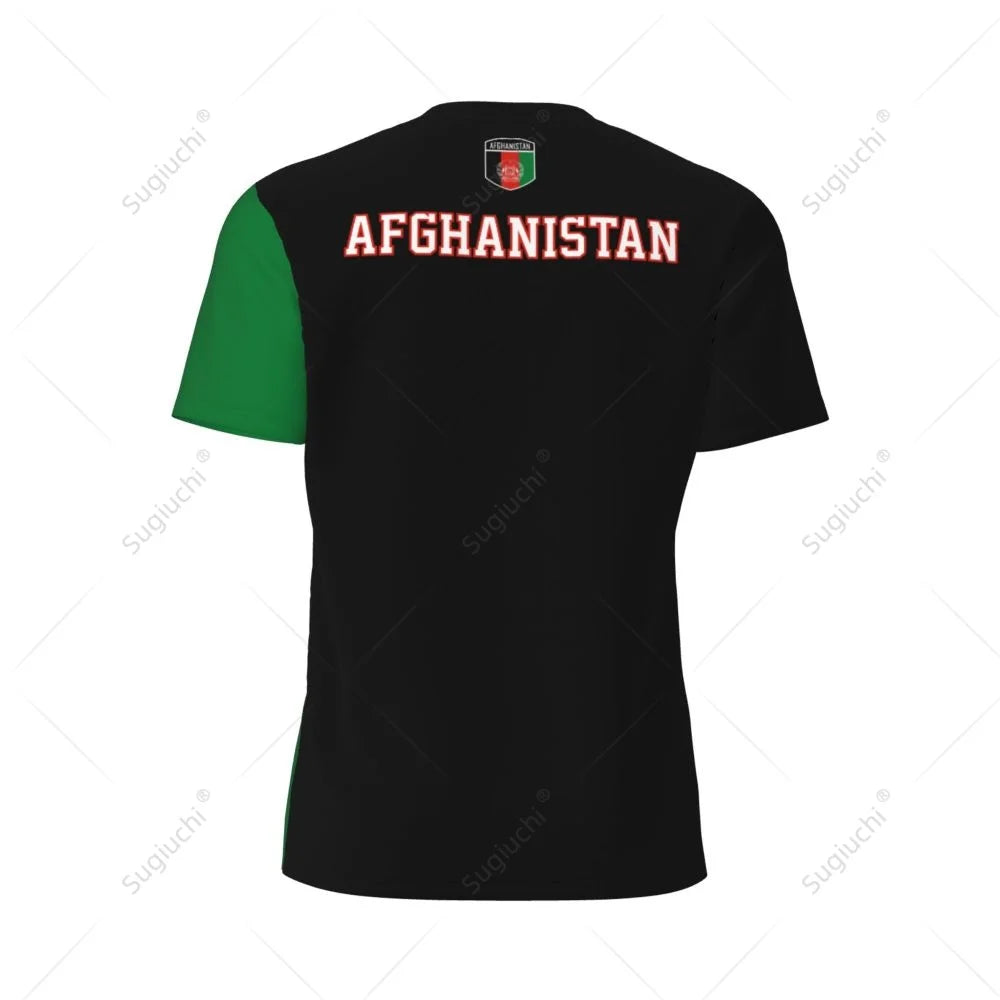 Afghanistan Flag 3D Printed Men T-Shirt For Running Bike Soccer Tennis Fitness Sports tshirt Mesh Fans T-shirt
