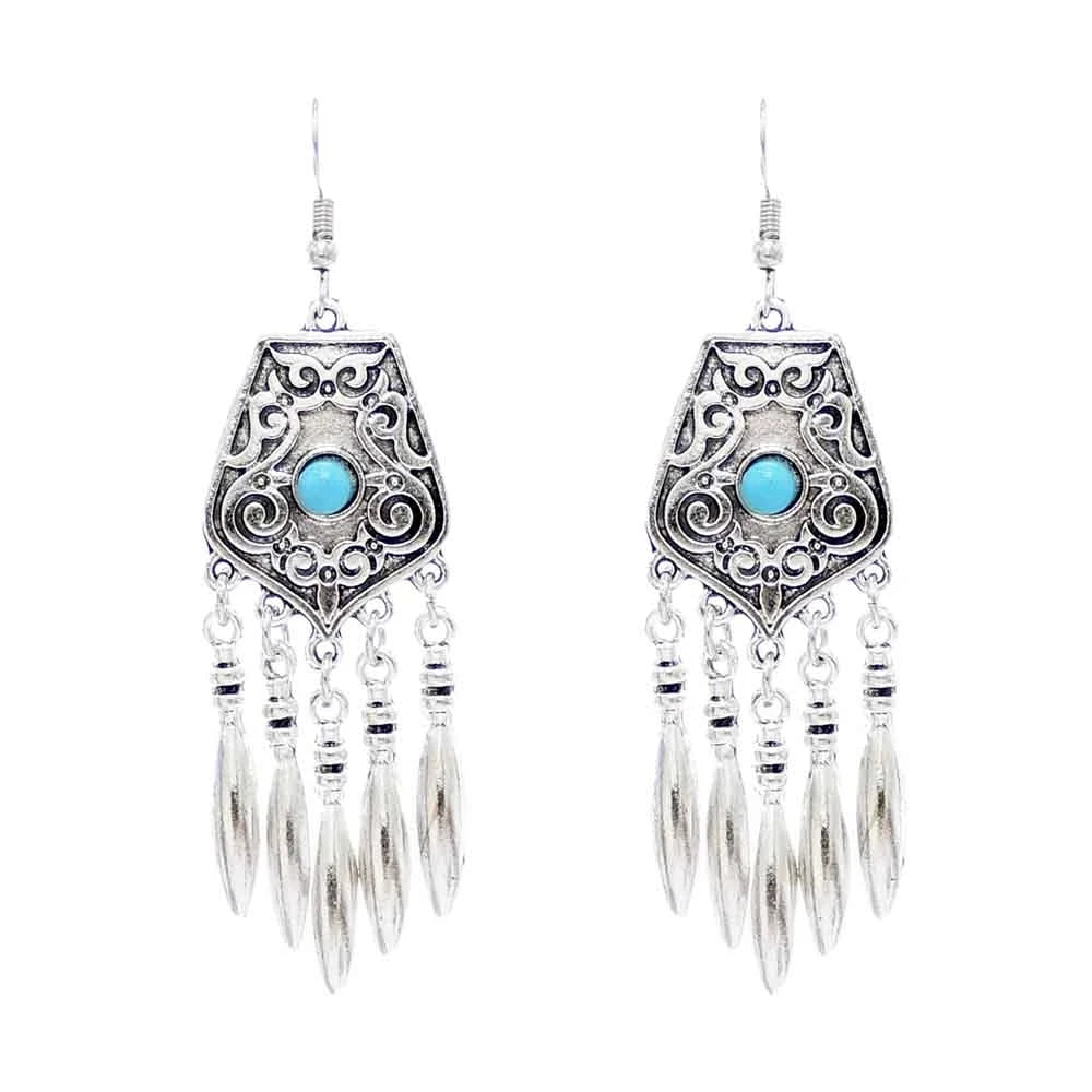 Silver Color Vintage Earrings