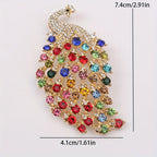 Luxury and fashionable peacock pin