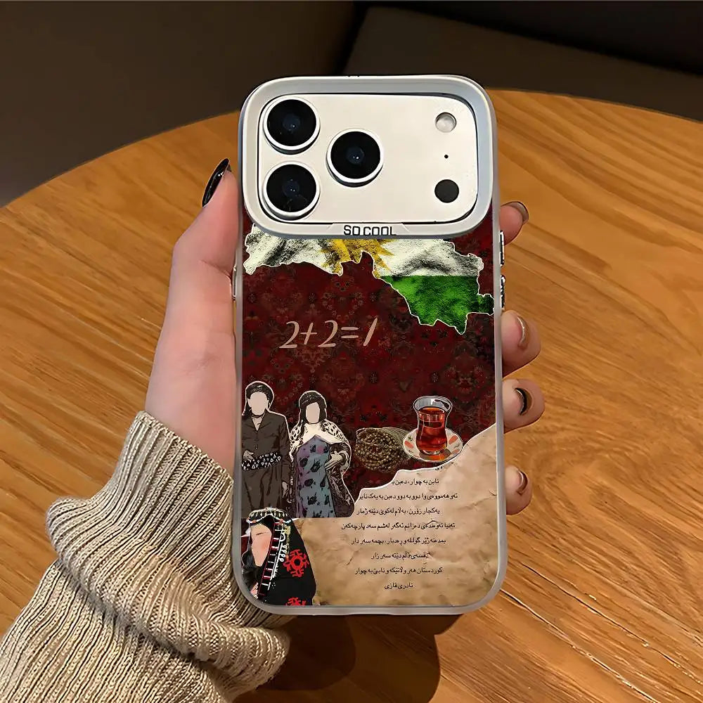 Kurdistan Map Design Printed Cover For iPhones
