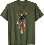 Native American Indian Tribe Dreamcatcher Artwork T-Shirt