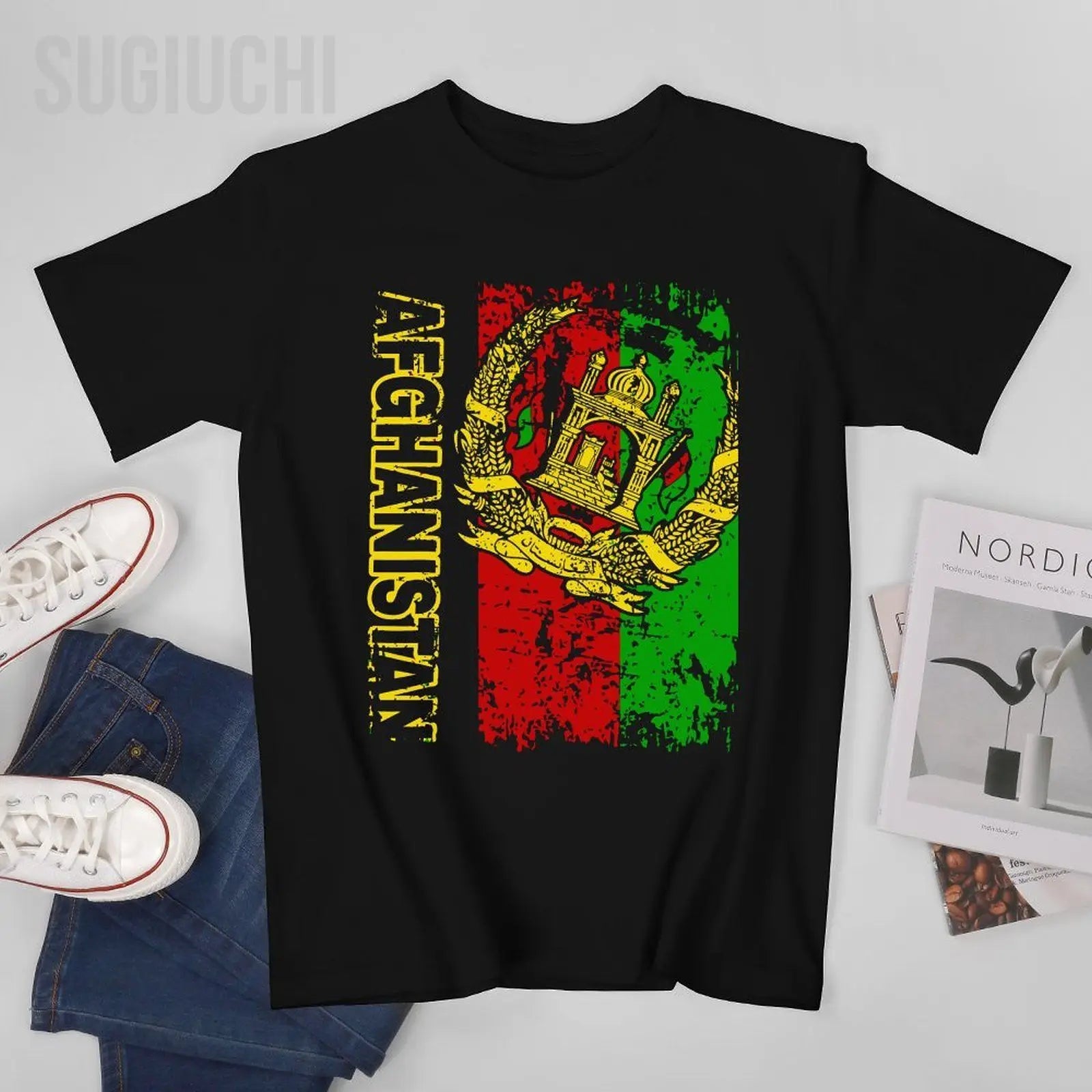 AFGHAN FLAG  Vintage T-shirt
