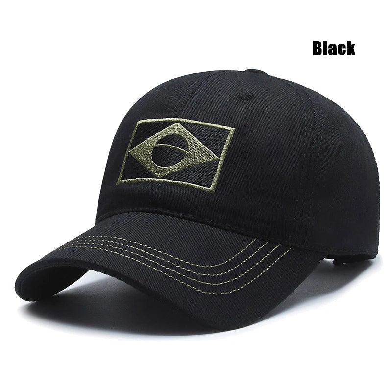Unisex Brazilian Flag Embroidered Cap