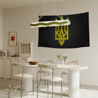 Ukraine Trident Flag Banners