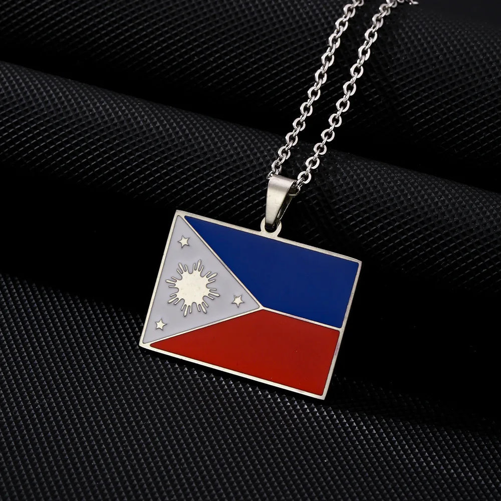 Philippine Flag Necklace
