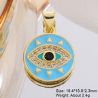 Gold Plated Handmade Colorful Star Of David Charms