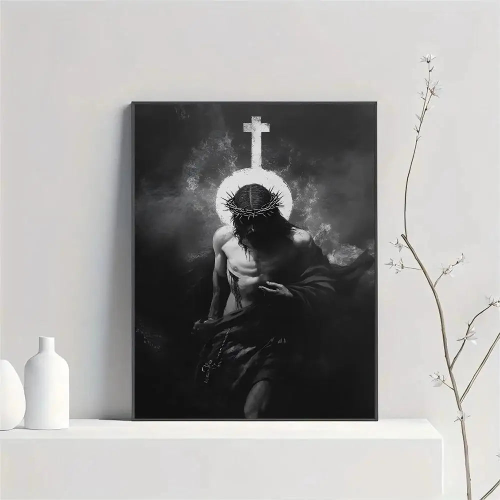 Jesus Cross Holy Light Posters