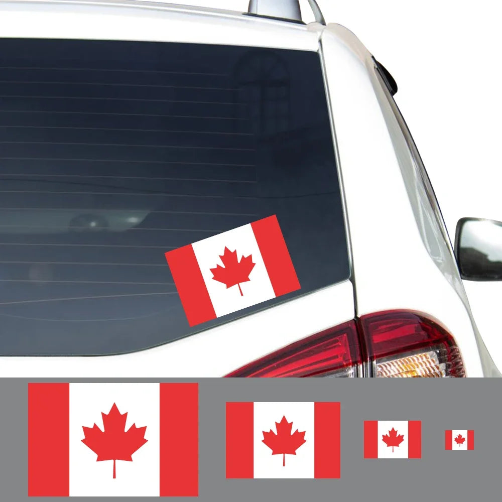 3PCS Canada Flag Car Stickers