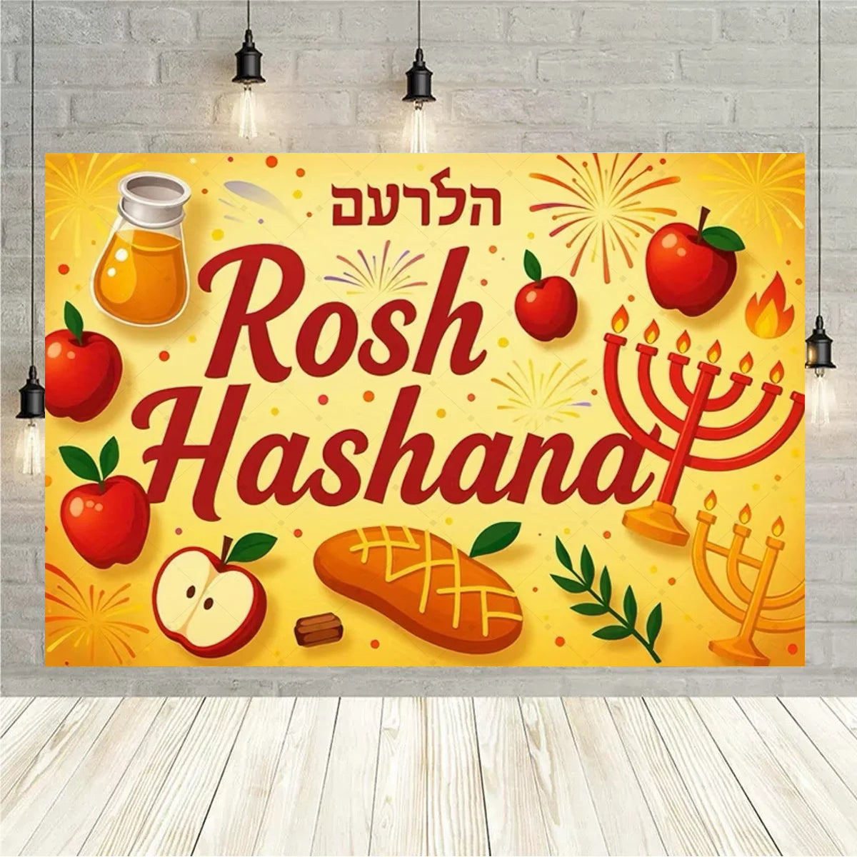 Happy Purim Rosh Hashanah Jewish New Year Background Carnival Festivals