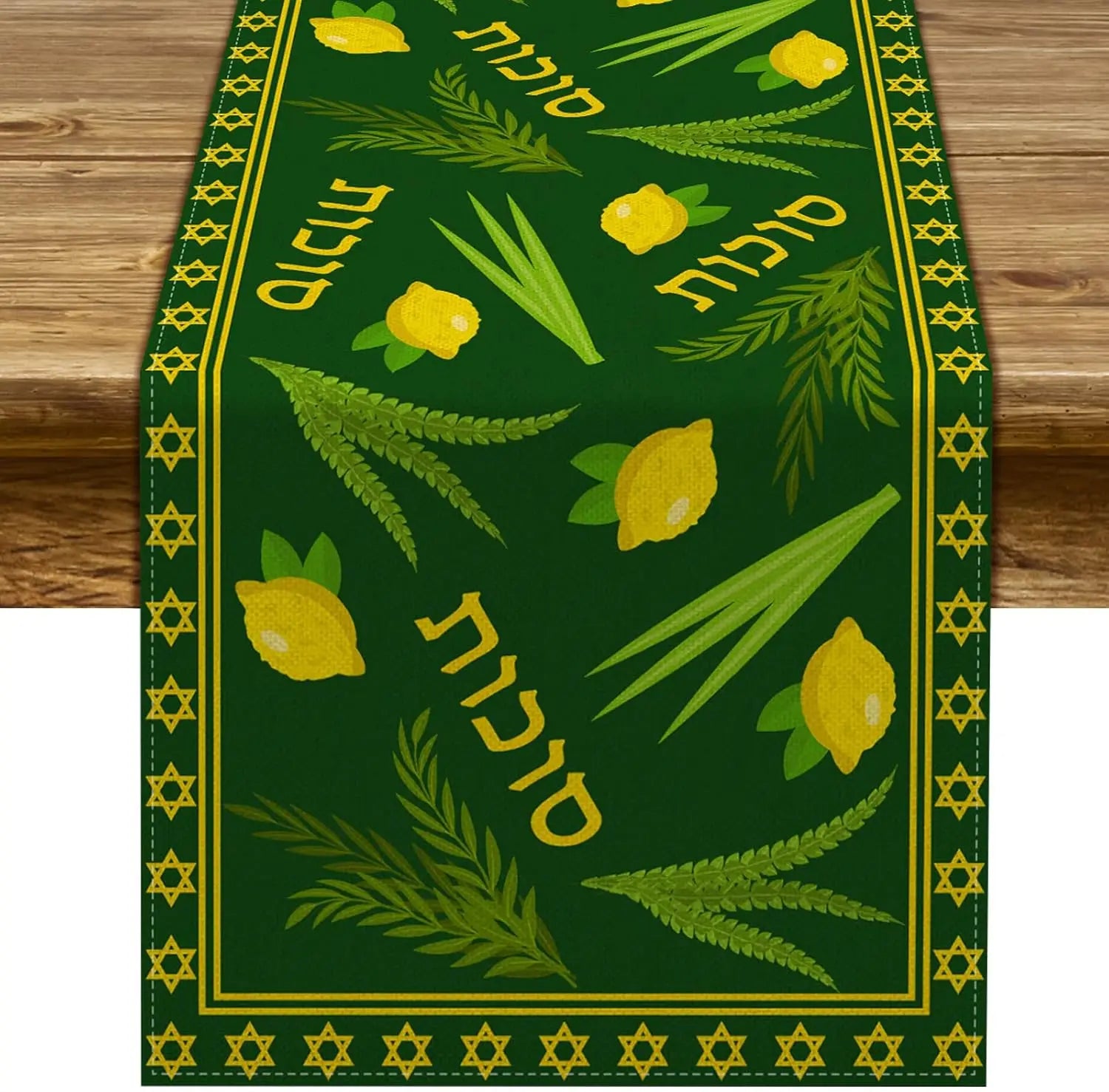 Happy Sukkot Linen Table Jewish Festival Party Decor