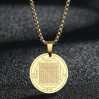 Engraved Star Pendant Necklace