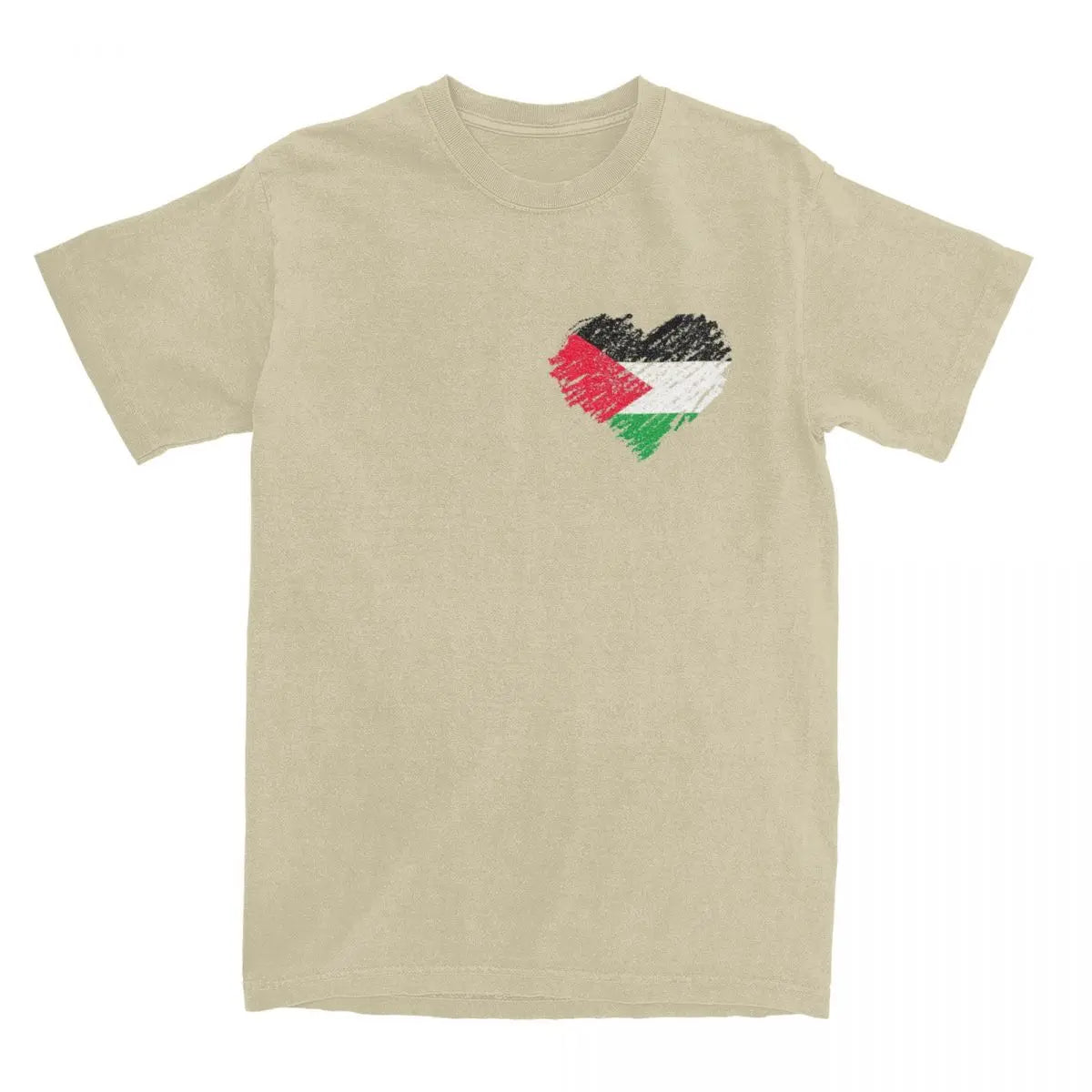 Palestine Heart Flag Vintage T Shirts