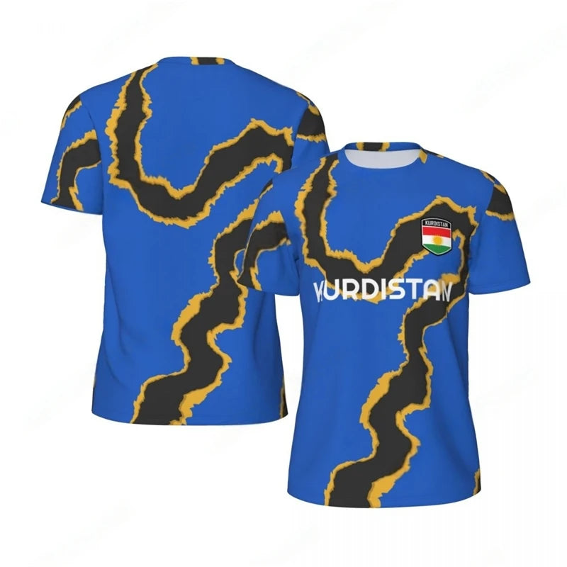 KURDISTAN 3D Print Sports Quick-dry Breathable Men T-shirt