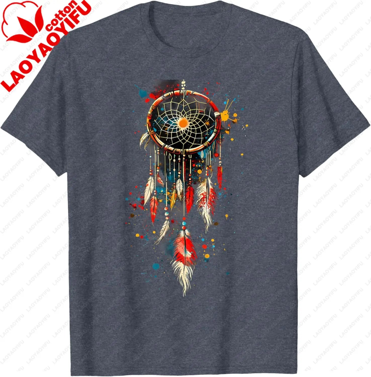 Native American Indian Tribe Dreamcatcher Artwork T-Shirt