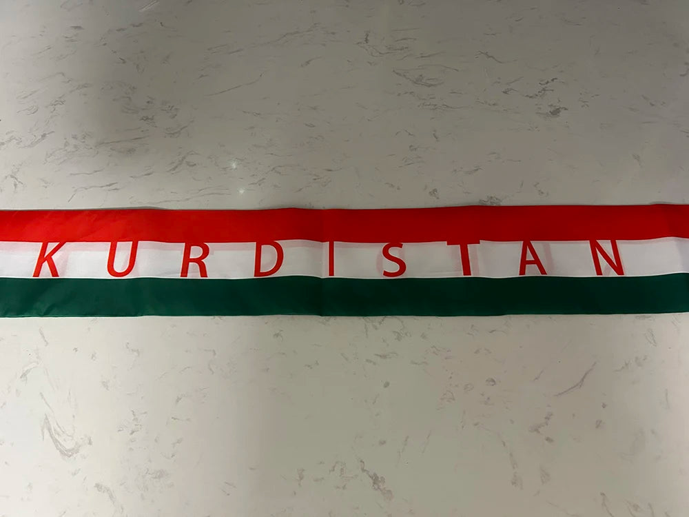 Kurdish Scarf 13x140cm Double-sided Printed Kurdistan