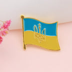 Ukraine Flag Map Pin