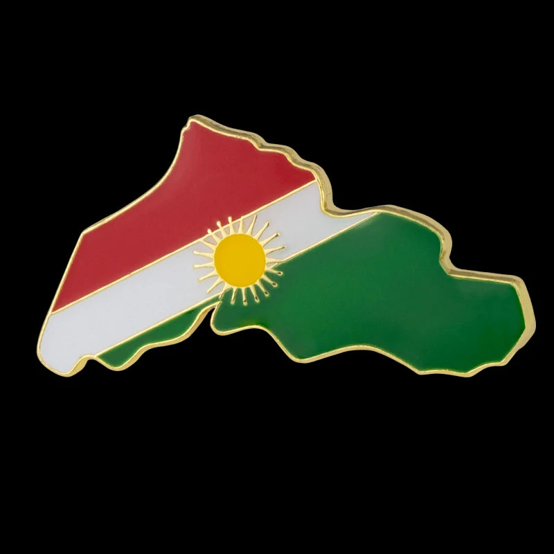 KURDISTAN Flag Map Lapel Pins