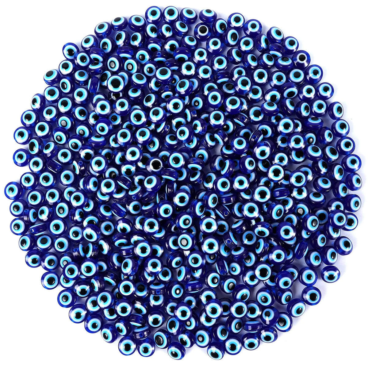 Blue Eye Beads 50pc